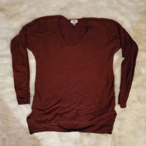 Old Navy light weight, maroon, pullover sweater size xl